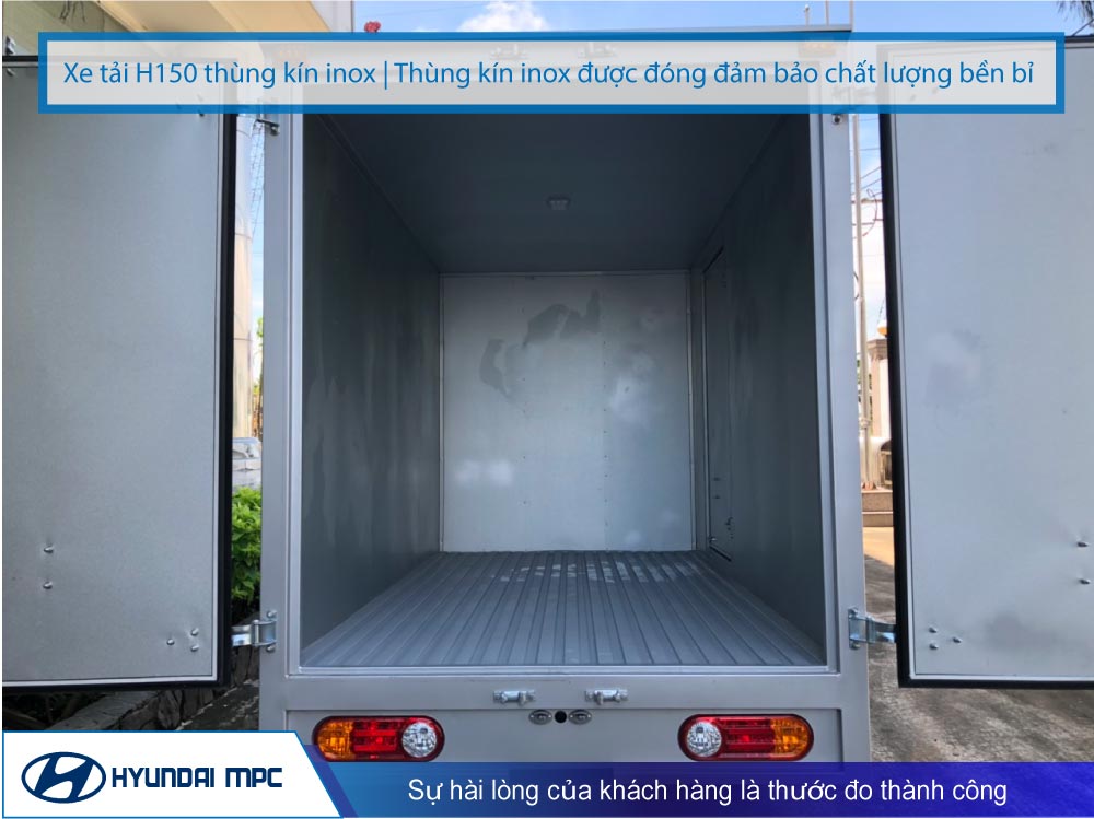 Xe tải Hyundai H150 thùng kín inox 1.5T